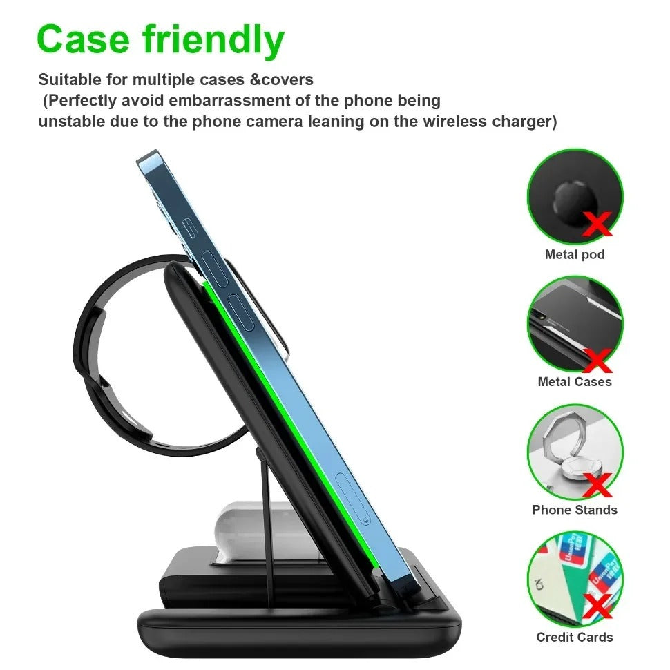 3-in-1 Magnetic Wireless Charging Station