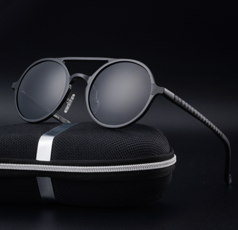 Polarized Retro Round Sunglasses
