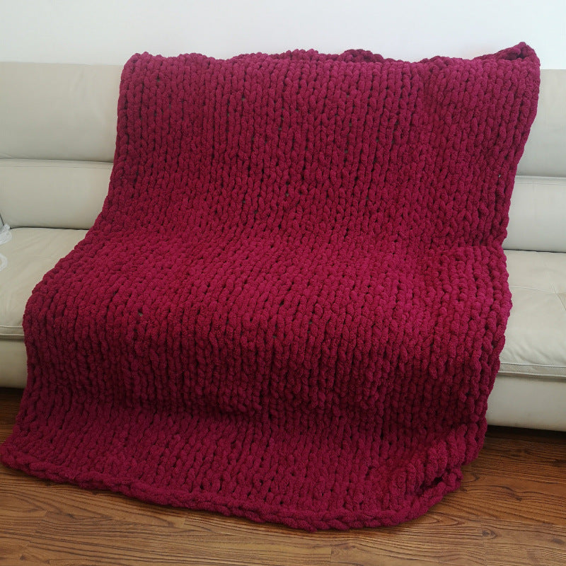 Cloud-Soft Knitted Throw Blanket