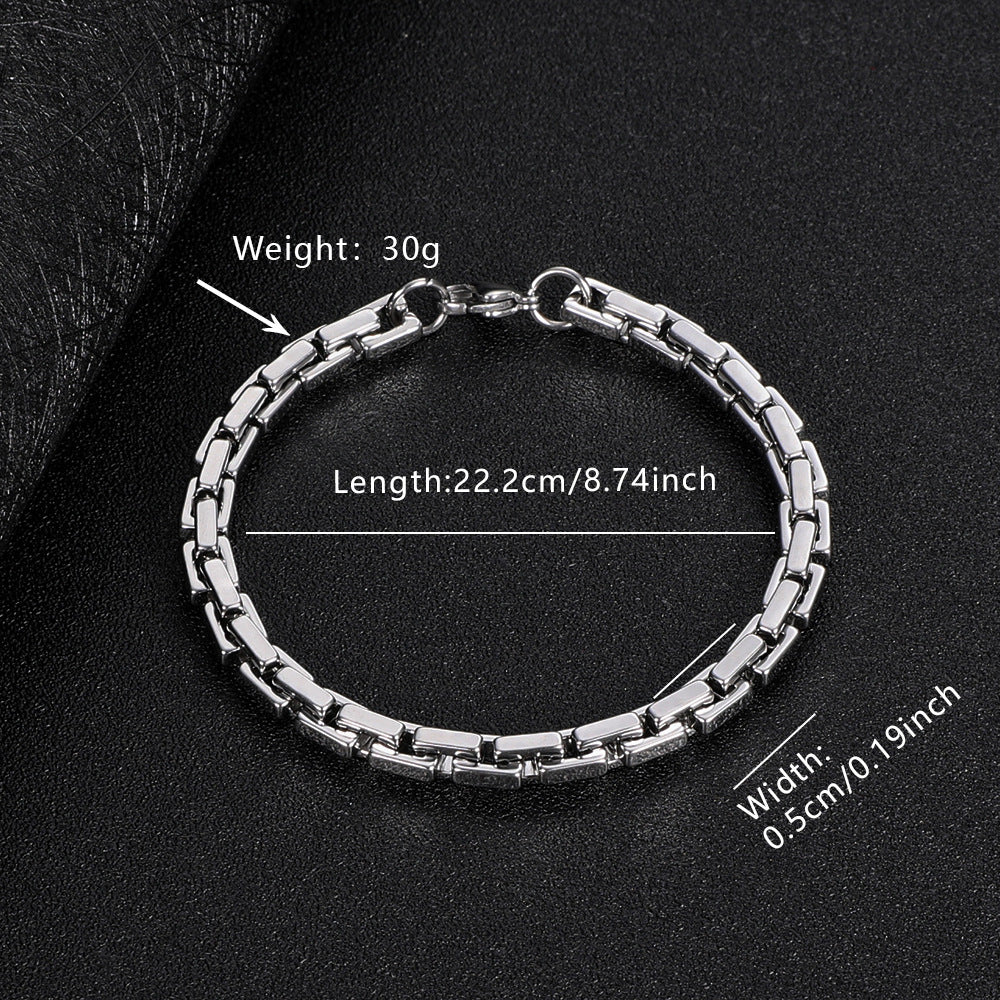 Stainless Steel Cuban Link Bracelet