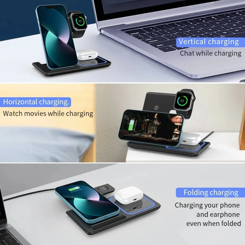 3-in-1 Magnetic Wireless Charging Station
